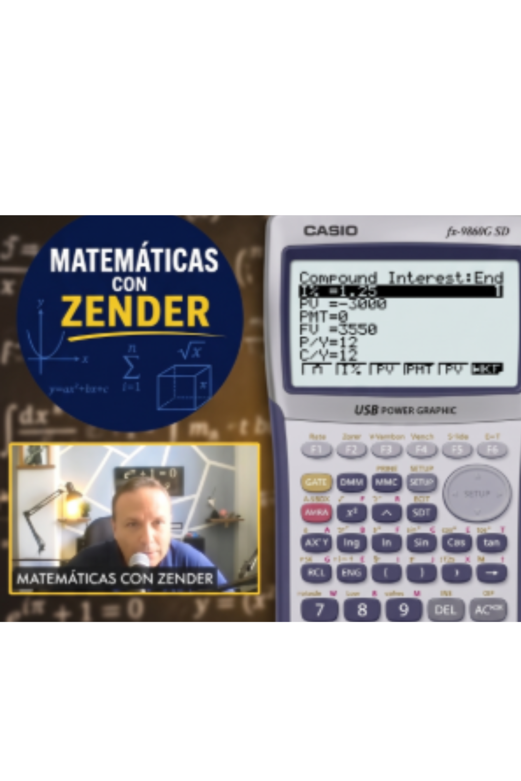 Profesor de Matemática con Zender